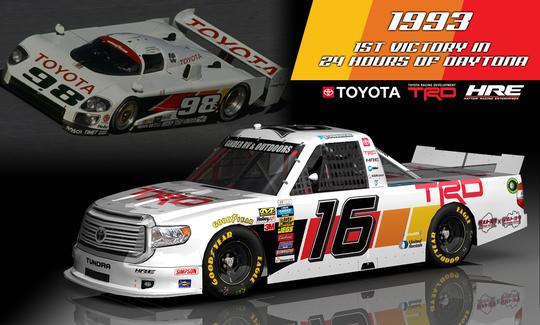 Hill to Run Throwback Toyota Scheme at Daytona